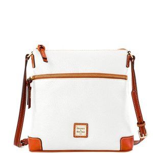 Dooney & Bourke Pebble Grain White Cross